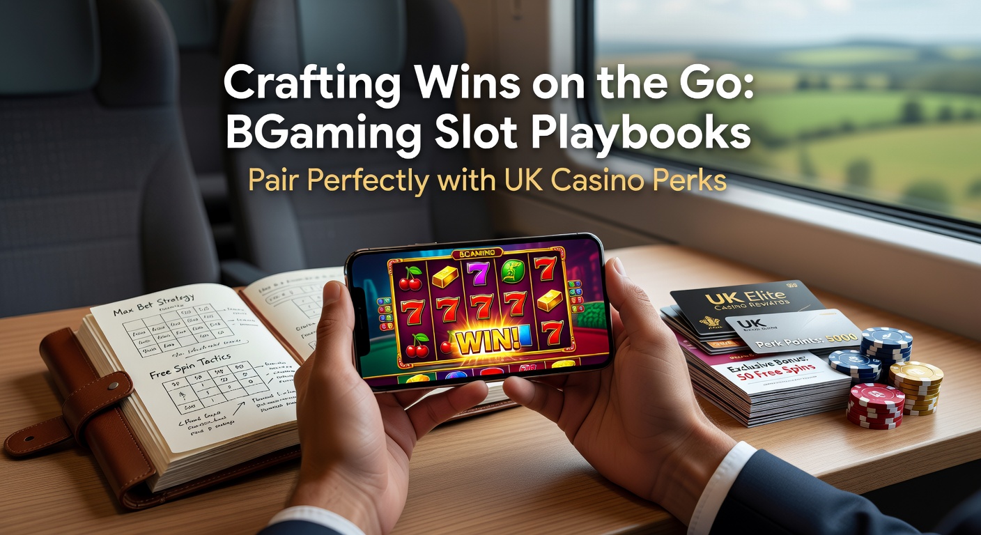 Smartphone displaying vibrant BGaming slot reels alongside icons of casino rewards like free spins and cashback bonuses