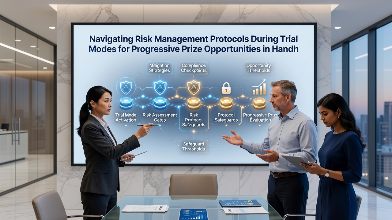 Analytics dashboard displaying risk metrics for progressive jackpot trial sessions on mobile devices