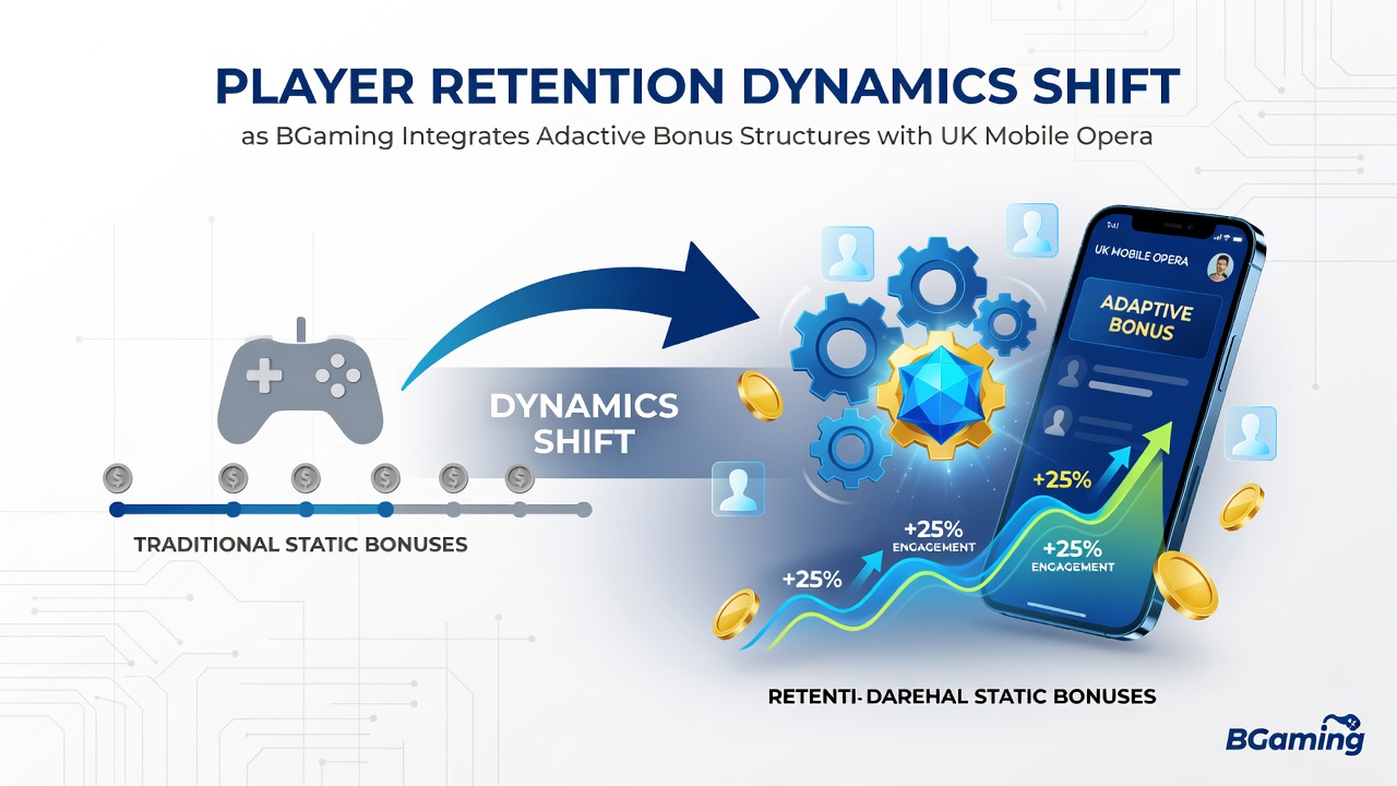 UK mobile casino players engaging with BGaming slots on smartphones, loyalty metrics overlay visible
